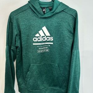 Adidas Men's Teal Hoodie